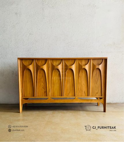 Bufet jati minimalis modern